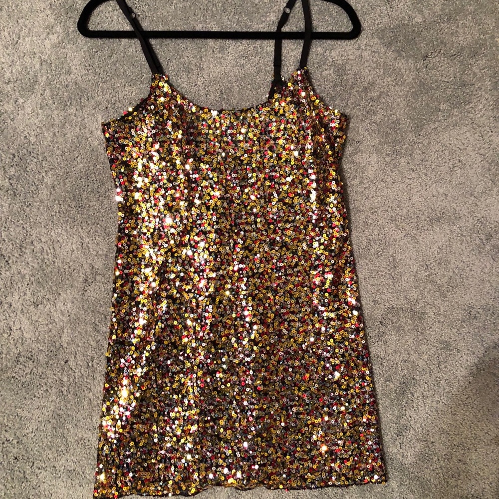 Free People sequin slip dress